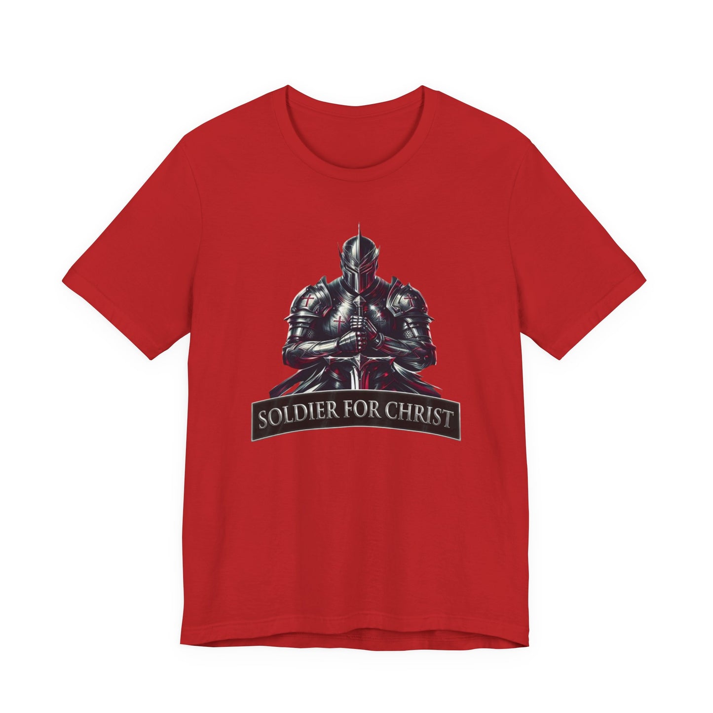 "Soldier for Christ Tee" - inspirational Christian Men's Shirt, Faith-Based Gift