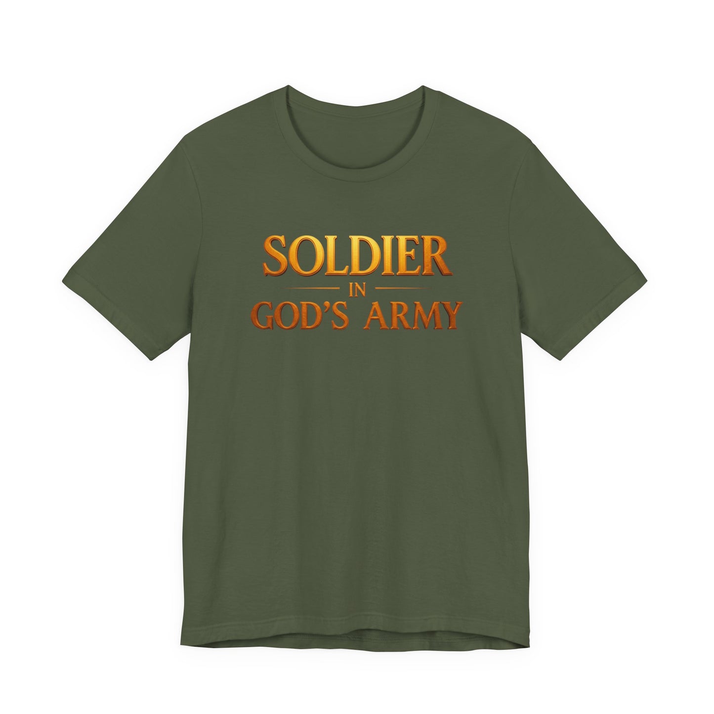 "Soldier in God’s Army" Christian Faith Men's T-Shirt