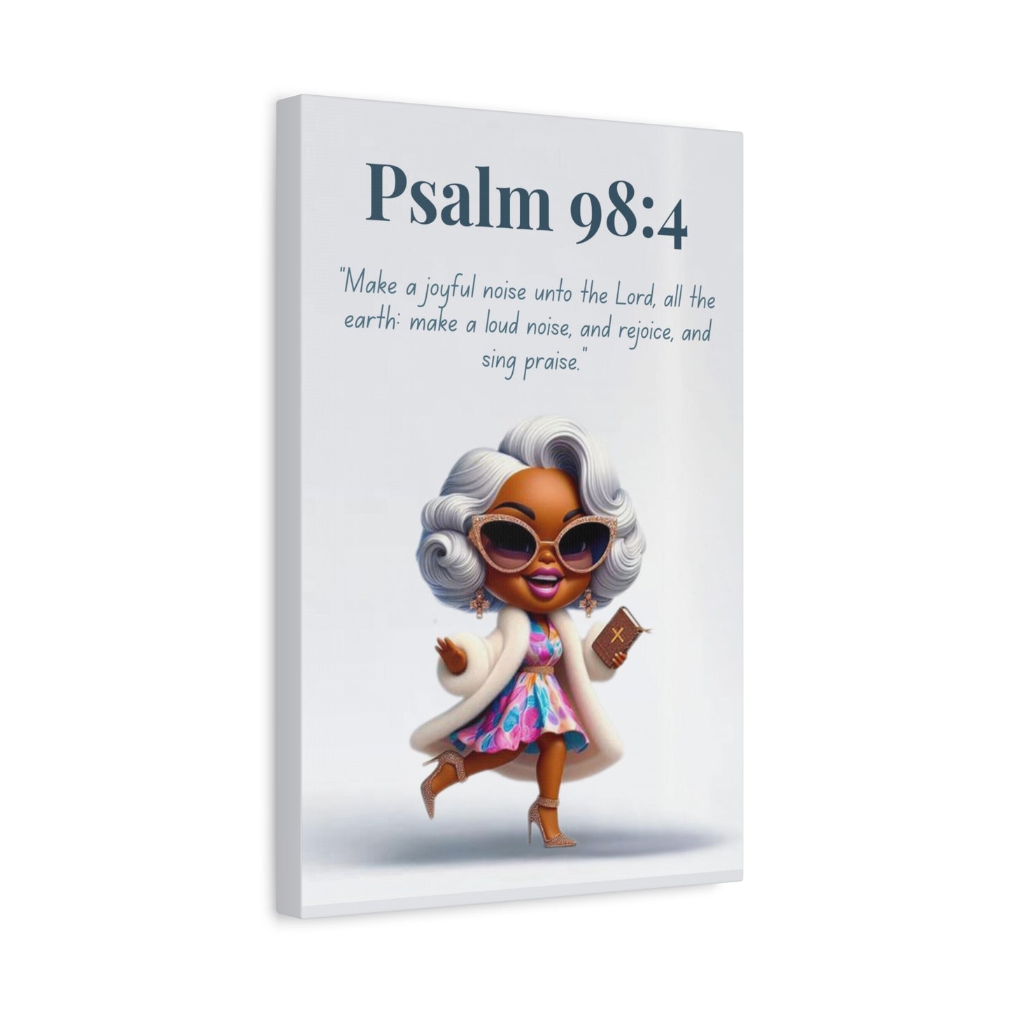 Unshakeable Faith Collection - Psalm 98:4 - Christian Wall Art, Gift for Women