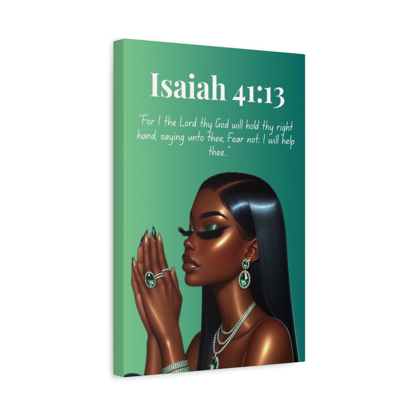 Prayer Warriors Collection – Isaiah 41:13 - Bible Verse Wall Art, Christian Home Décor