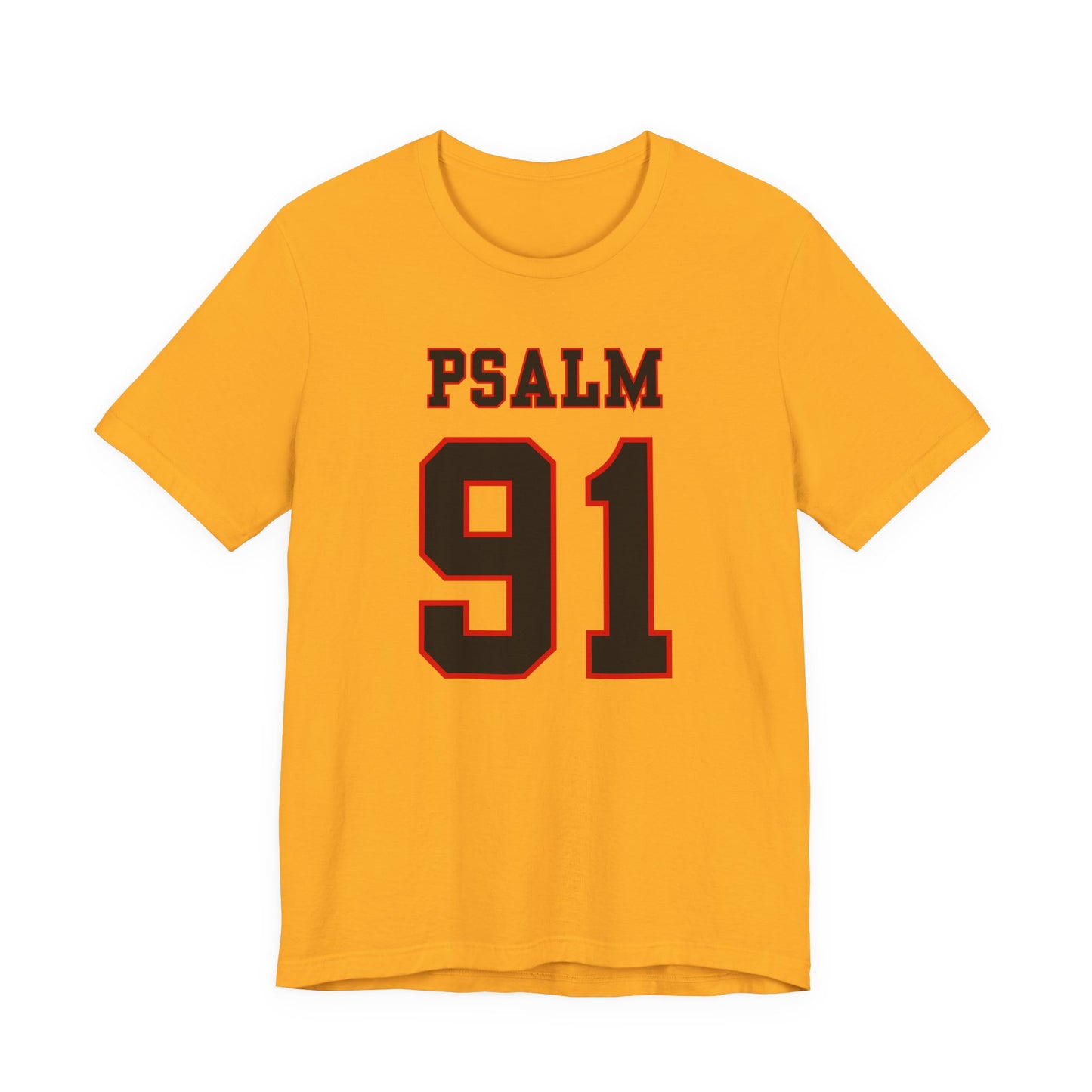 Psalm 91 - Football Jersey Style Men’s Christian Faith T-shirt