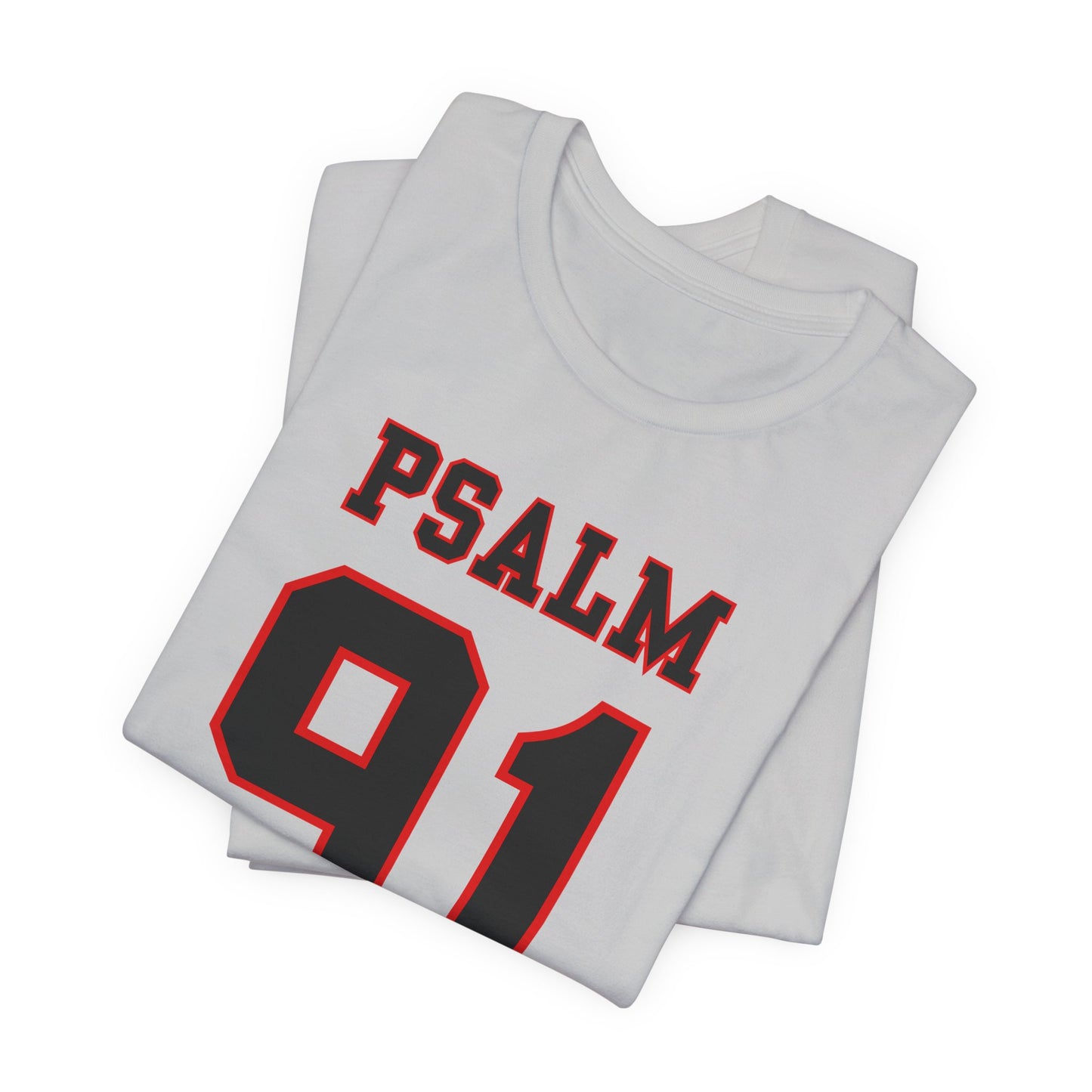 Psalm 91 - Football Jersey Style Men’s Christian Faith T-shirt