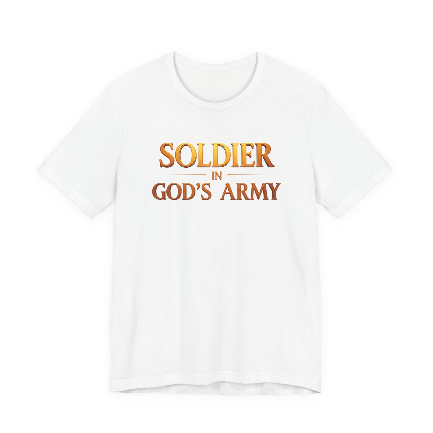 "Soldier in God’s Army" Christian Faith Men's T-Shirt