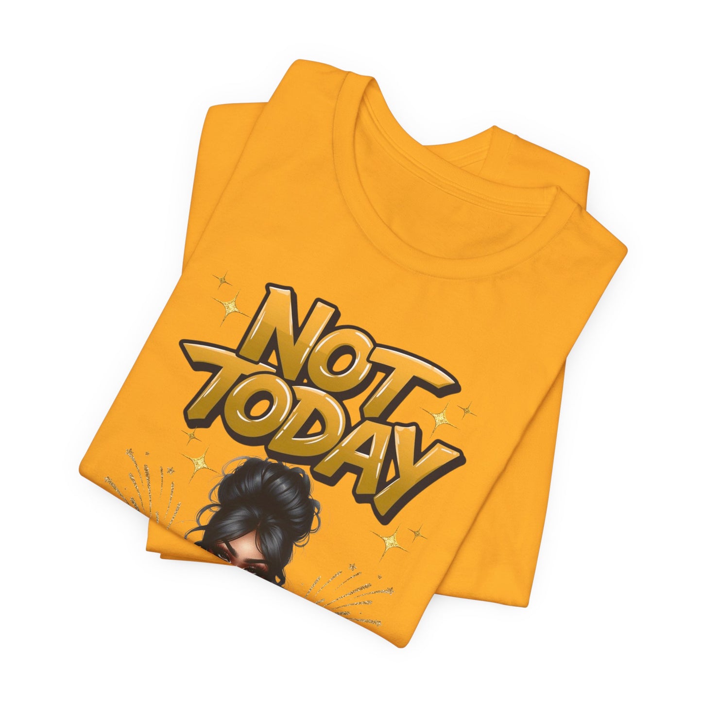 "Not Today" Christian Women's Cotton T-Shirt, Faith-Based Apparel