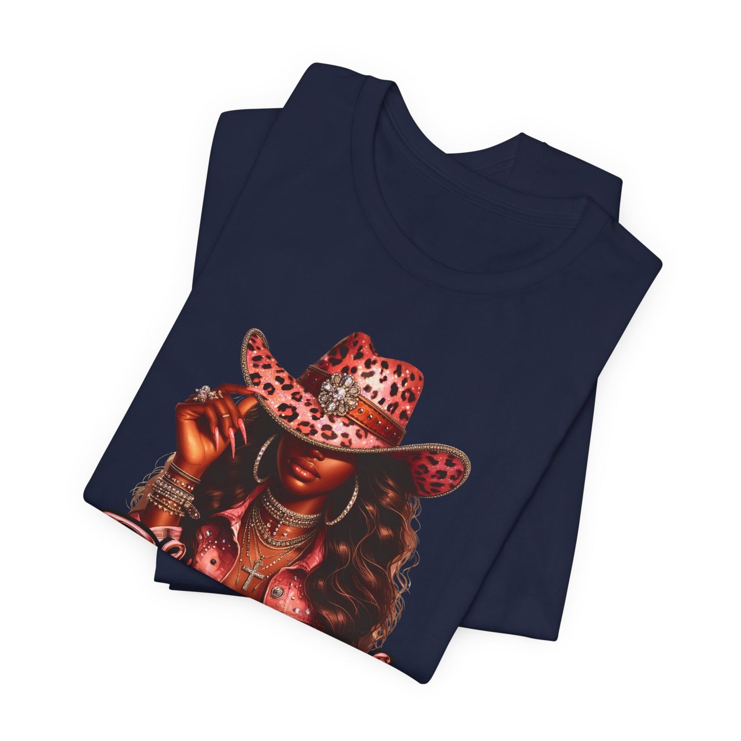 "Blessed" - Inspirational Faith Based Women's Cotton T-shirt, Cowgirl Graphic
