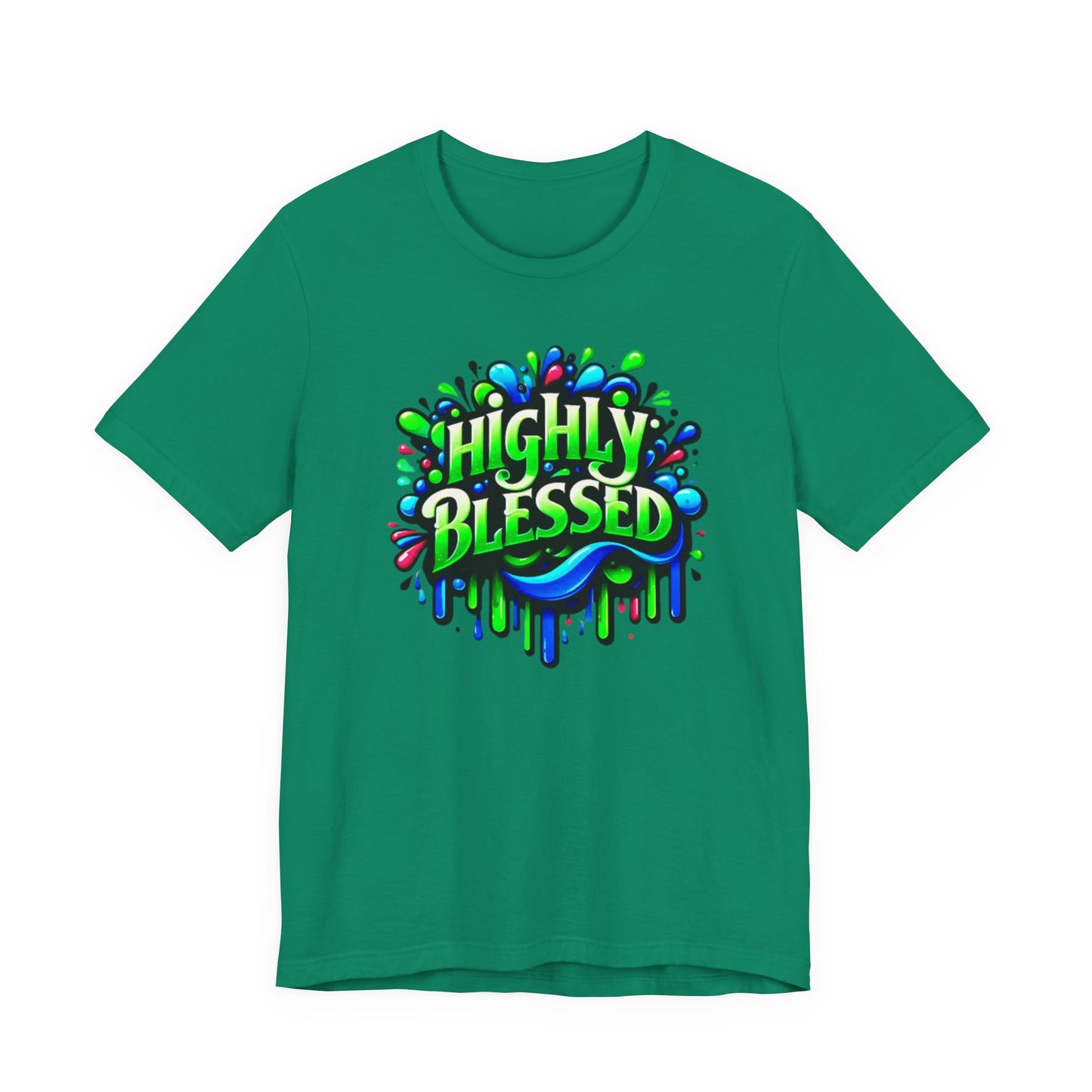 "Highly Blessed" -  Motivational Graphic Faith Based Women's Cotton T-shirt
