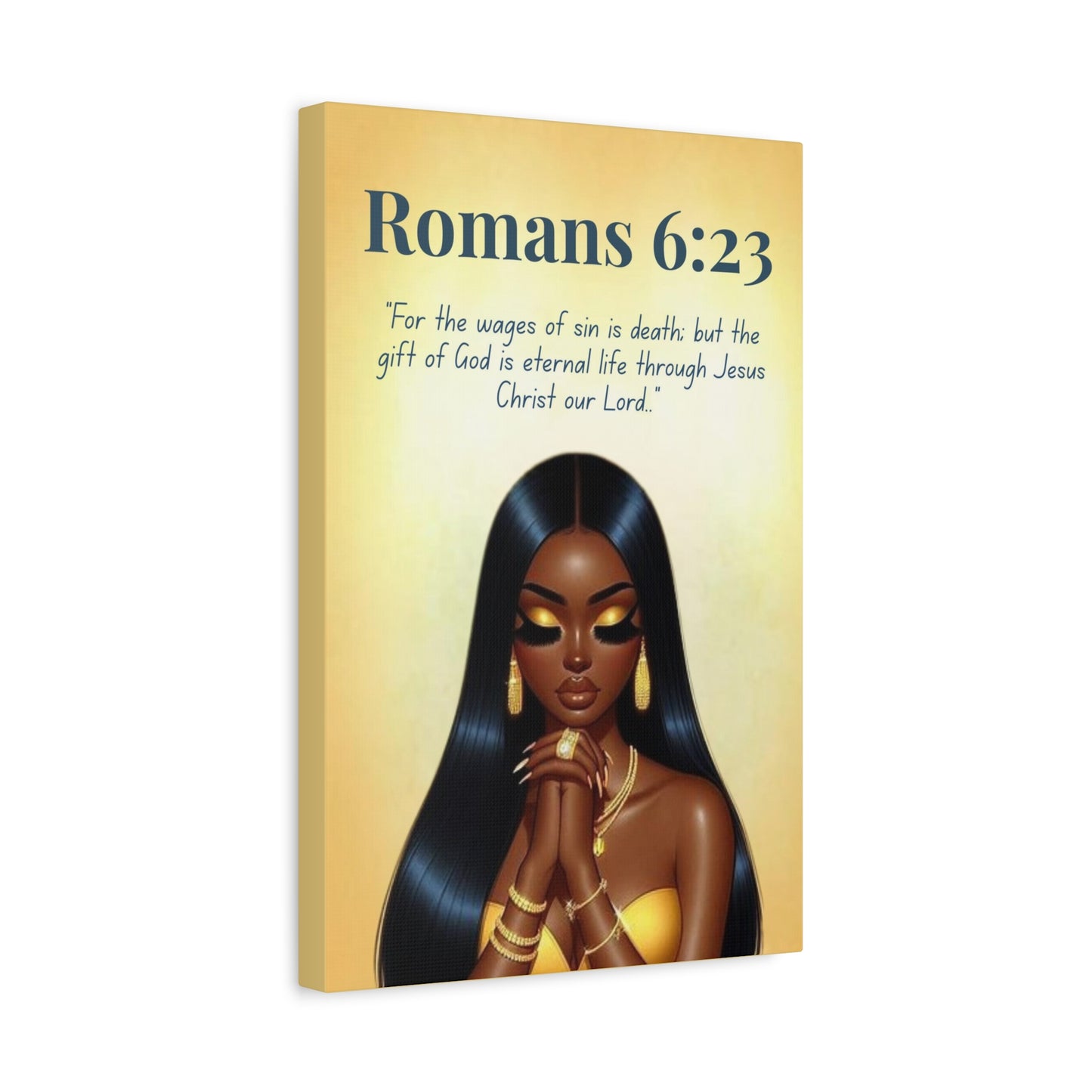 Prayer Warriors Collection – Romans 6:23 - Christian Wall Art, Inspirational Gift