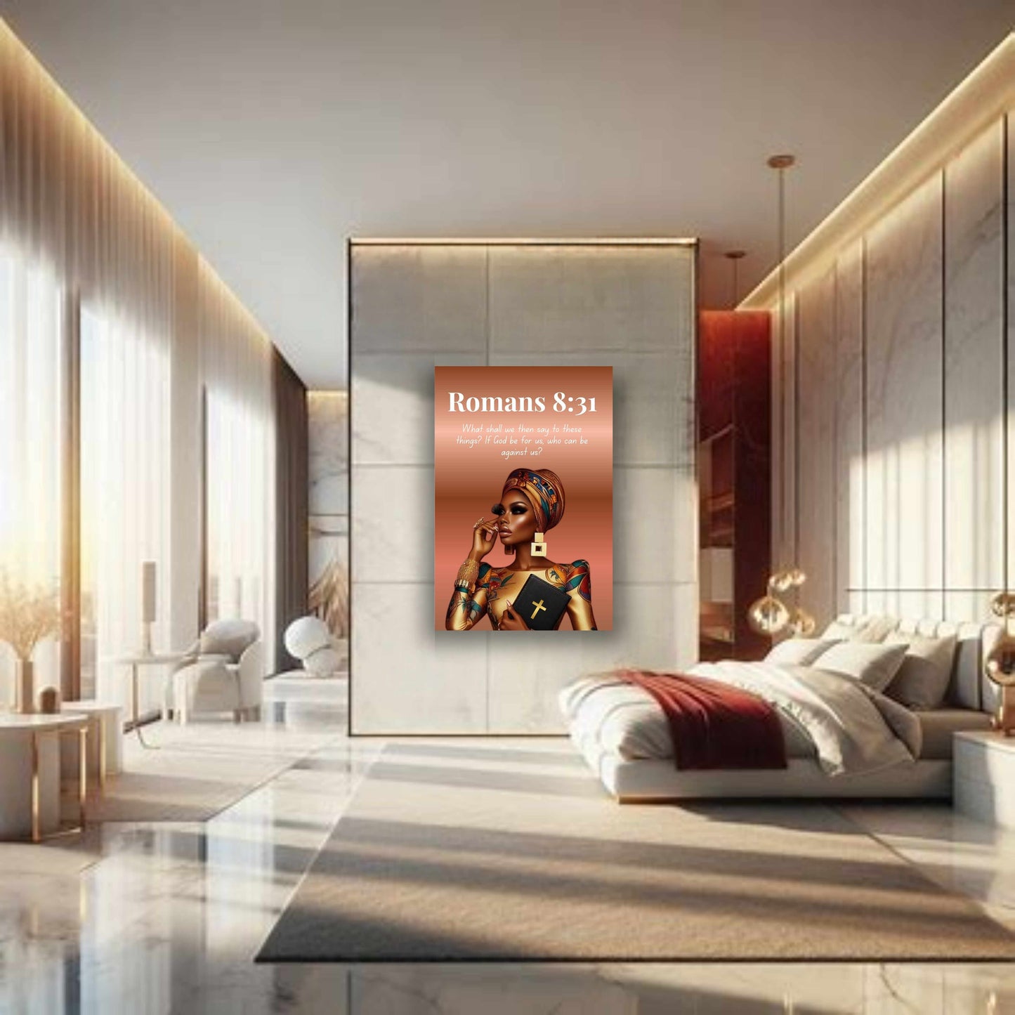 God Is For Us Collection - Romans 8:31 - Bible Verse Decor, Inspirational Wall Art