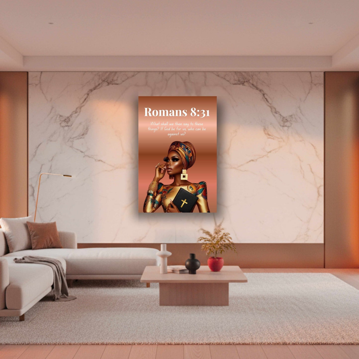 God Is For Us Collection - Romans 8:31 - Bible Verse Decor, Inspirational Wall Art