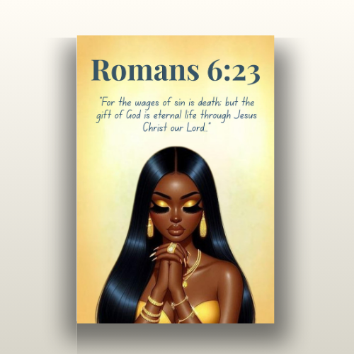 Prayer Warriors Collection – Romans 6:23 - Christian Wall Art, Inspirational Gift