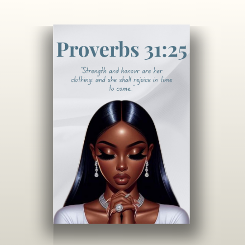 Prayer Warriors Collection – Proverbs 31:25 - Christian Wall Art, Faith Home Décor