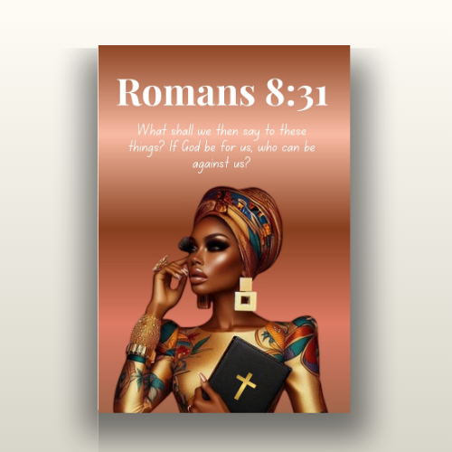 God Is For Us Collection - Romans 8:31 - Bible Verse Decor, Inspirational Wall Art