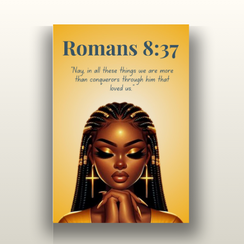 Fearless Triumph Collection – Romans 8:37 - Bible Scripture Canvas, Christian  Wall Art