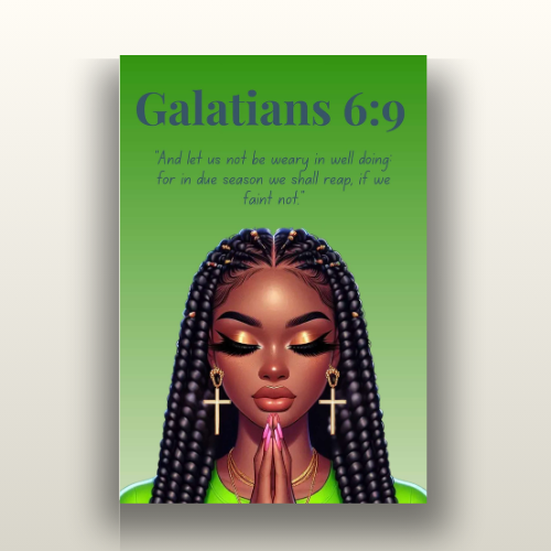 Fearless Triumph Collection – Galatians 6:9 - Christian Wall Art, Gift for Women