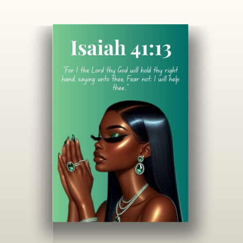 Prayer Warriors Collection – Isaiah 41:13 - Bible Verse Wall Art, Christian Home Décor