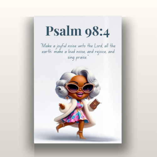 Unshakeable Faith Collection - Psalm 98:4 - Christian Wall Art, Gift for Women