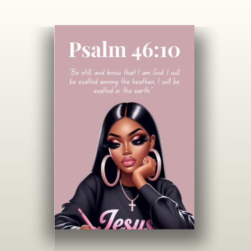 Peaceful Strength Collection – Psalm 46:10 - Bible Verse Wall Art, Faith Gift