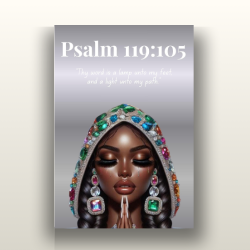 Virtuous Woman Collection - Psalm 119:105 - Scripture Canvas, Bible Verse Decor