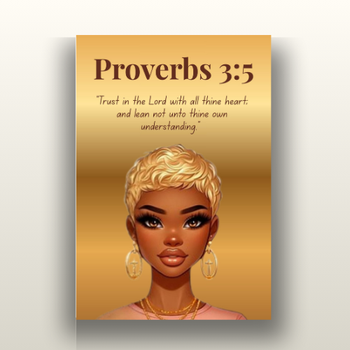 Faith First Collection - Proverbs 3:5 - Christian Wall Art, Motivational Scripture Art