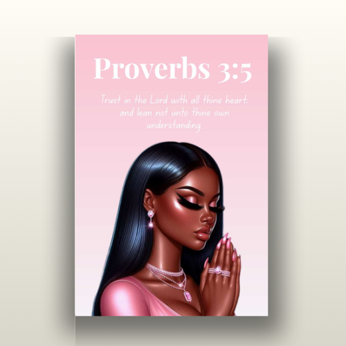 Prayer Warriors Collection – Proverbs 3:5 - Bible Verse Decor, Inspirational Wall Art