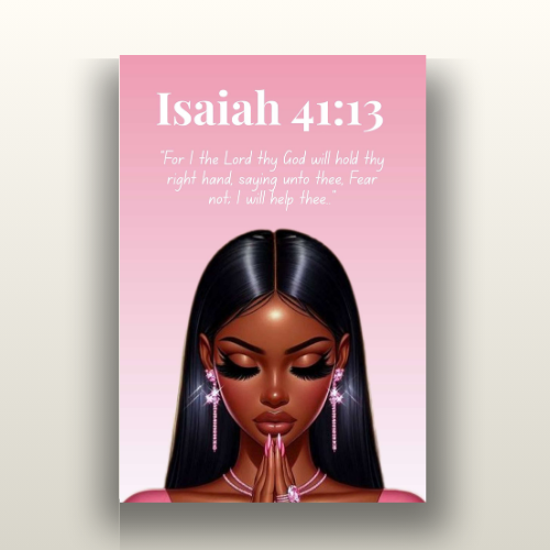 Prayer Warriors Collection – Isaiah 41:13 - Inspirational Bible Verse Wall Art