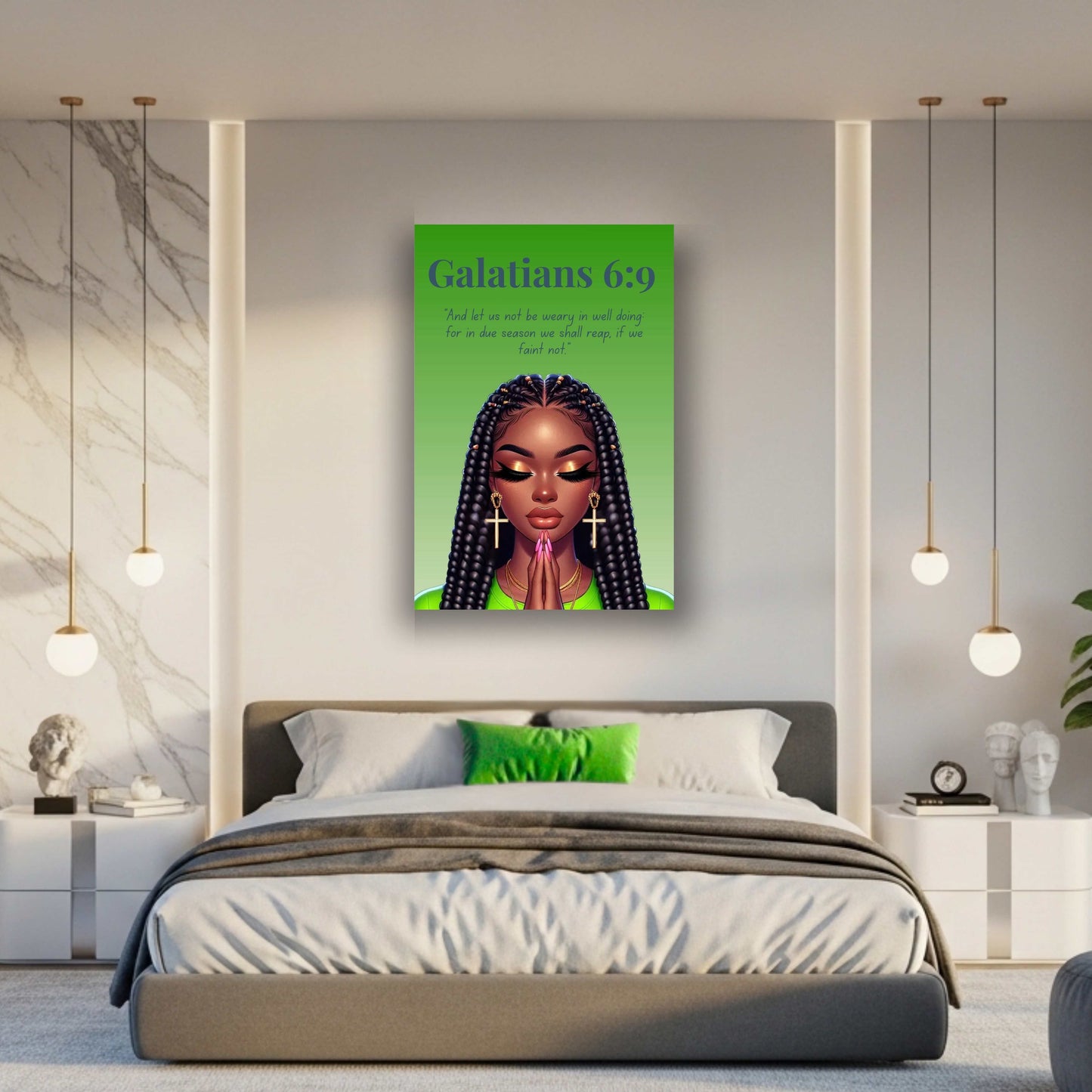 Fearless Triumph Collection – Galatians 6:9 - Christian Wall Art, Gift for Women
