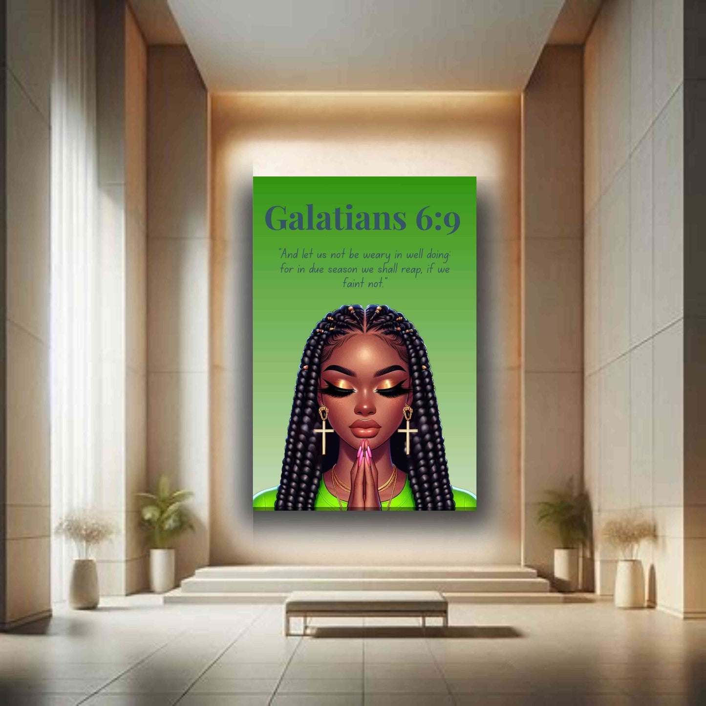 Fearless Triumph Collection – Galatians 6:9 - Christian Wall Art, Gift for Women