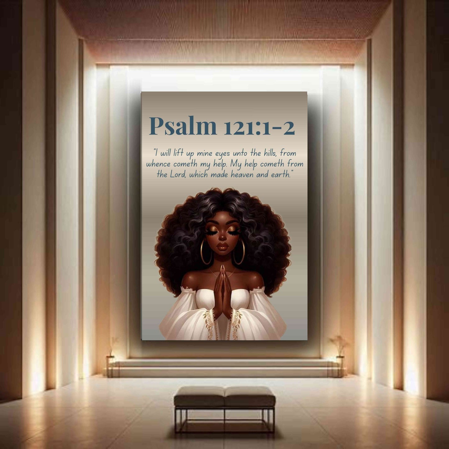Eyes On The Lord Collection – Psalm 121: 1-2 - Christian Wall Art, Motivational Scripture Art