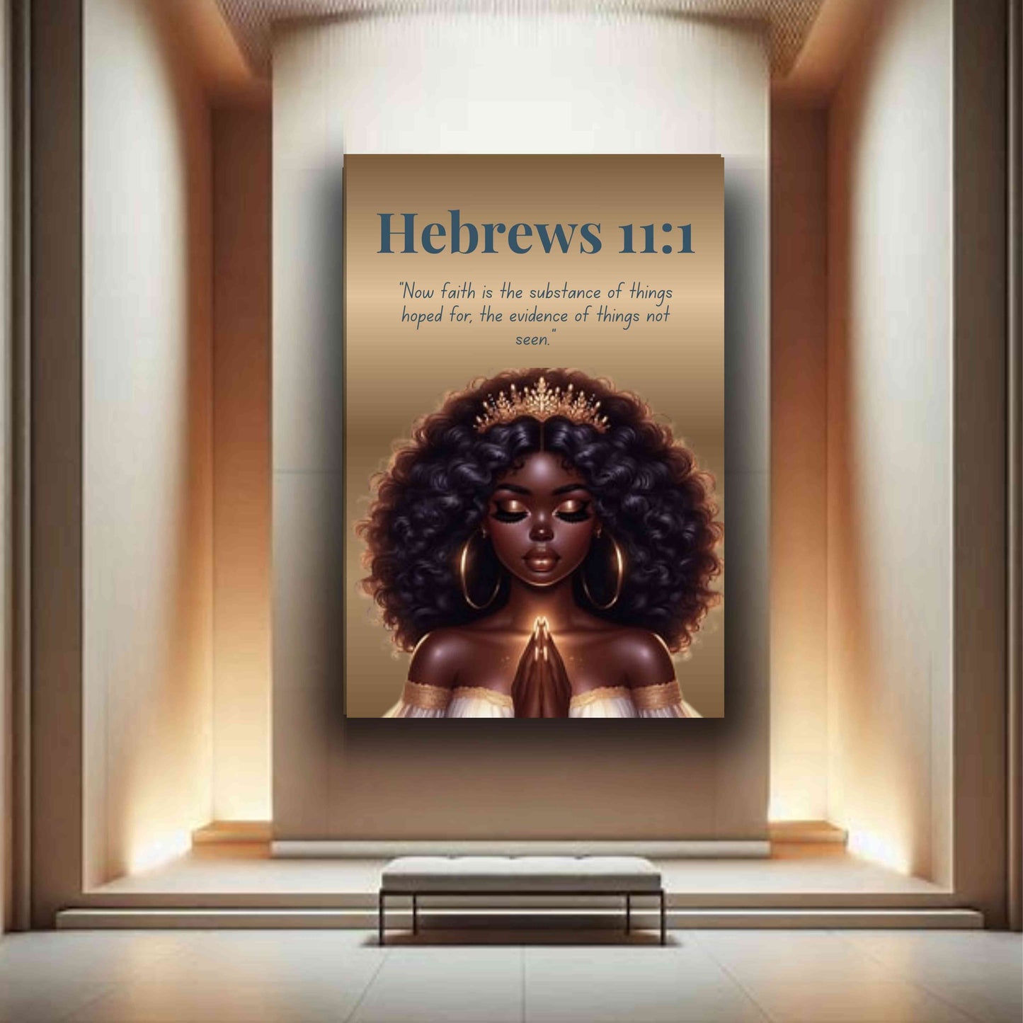 Eyes On The Lord Collection – Hebrews 11:1 - Bible Verse Decor, Inspirational Wall Art