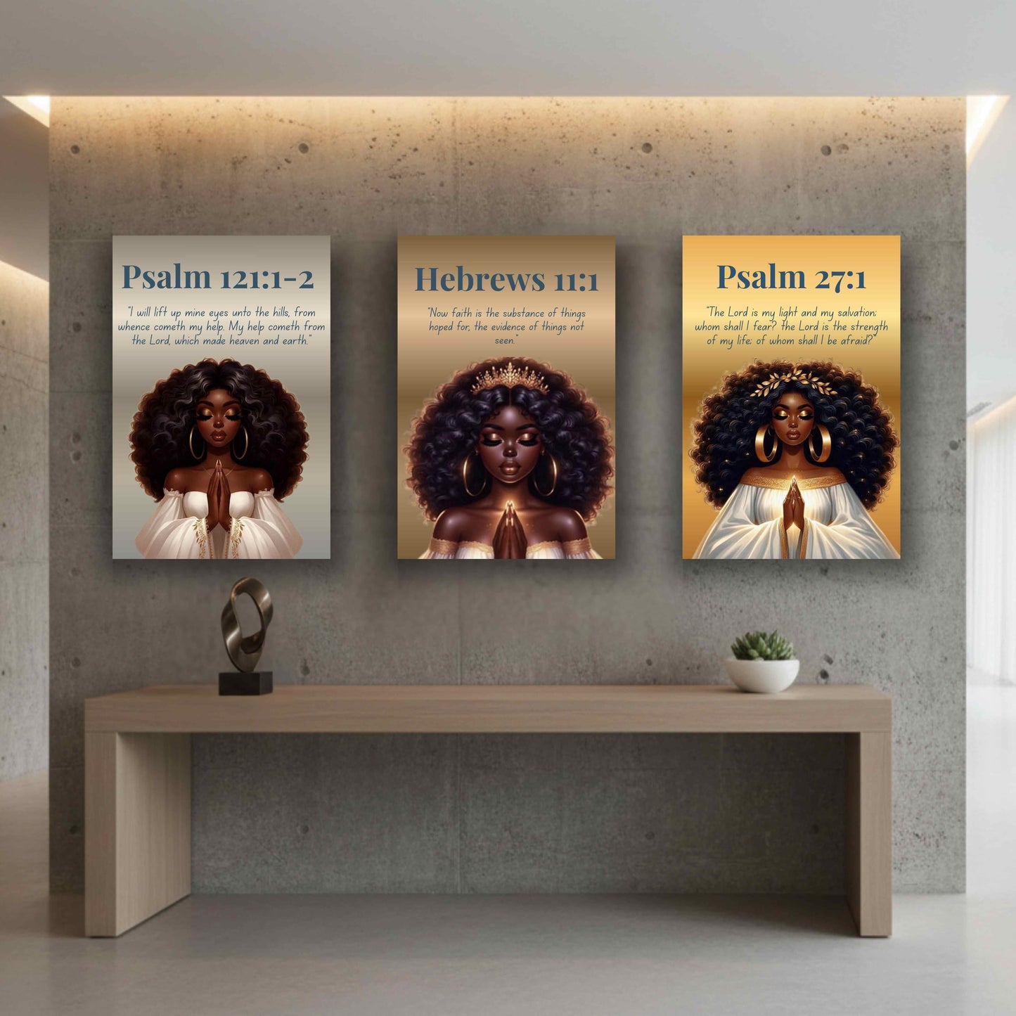 Eyes On The Lord Collection – Psalm 121: 1-2 - Christian Wall Art, Motivational Scripture Art