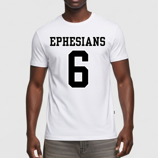 Ephesians 6 - “Armor of God” Football Jersey Men’s Christian T-shirt