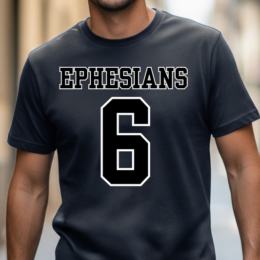 Ephesians 6 - “Armor of God” Football Jersey Men’s Christian T-shirt