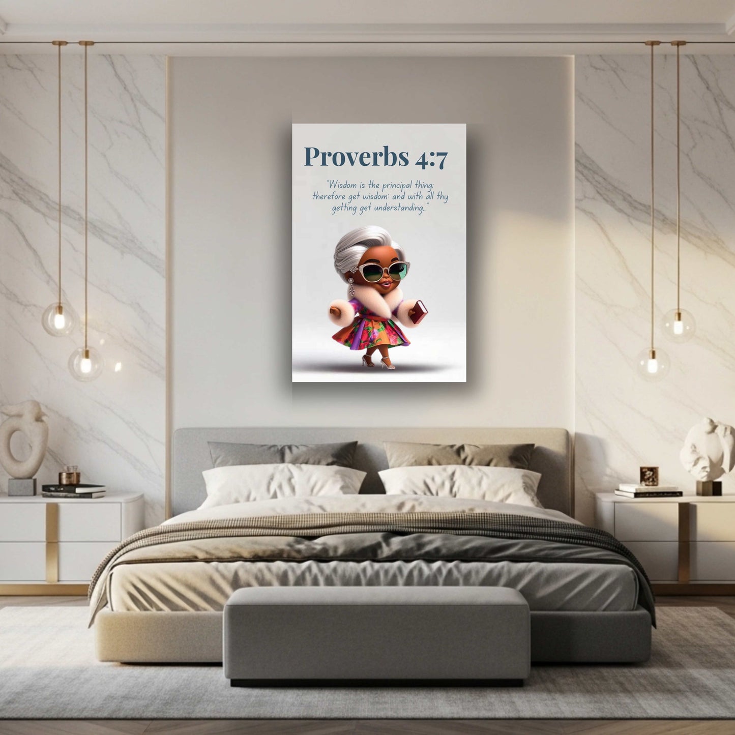 Unshakeable Faith Collection - Proverbs 4:7 - Christian Faith Home Décor, Gift for Women