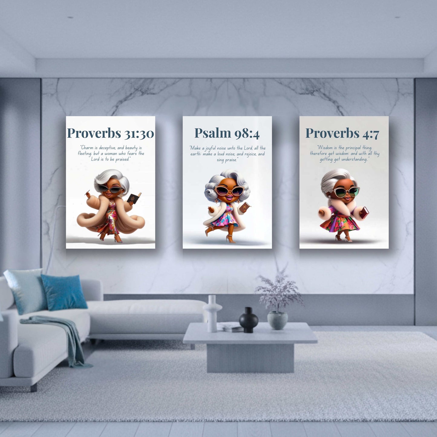 Unshakeable Faith Collection - Proverbs 4:7 - Christian Faith Home Décor, Gift for Women