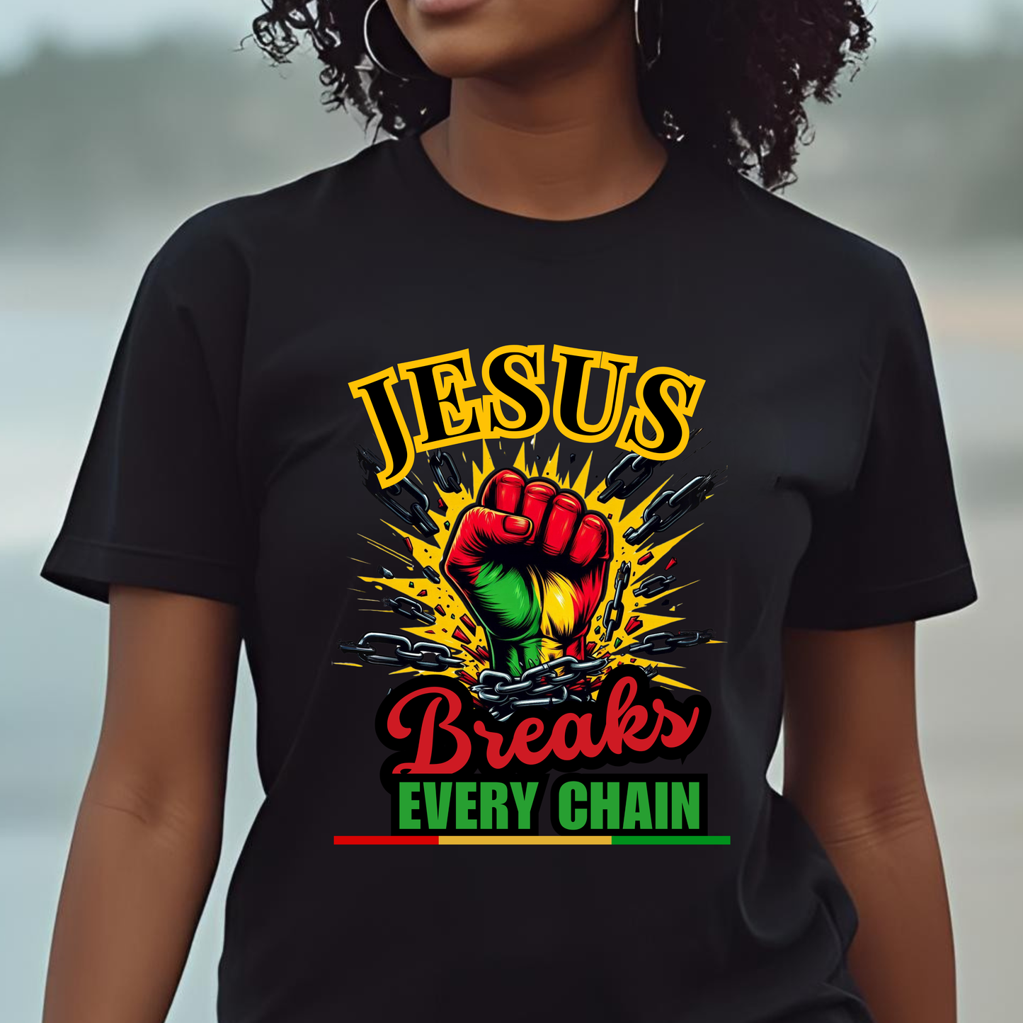 Jesus Breaks Every Chain T-Shirt | Christian Faith Graphic Tee