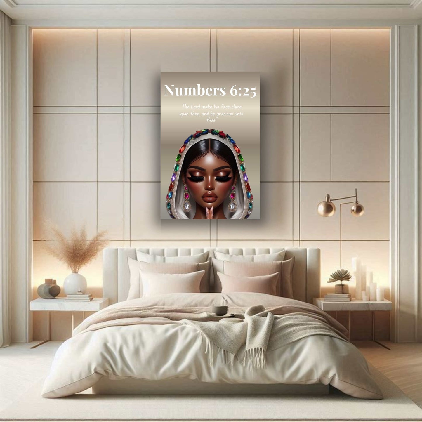 Virtuous Woman Collection - Numbers 6:25 - Christian Wall Art, Faith Home Décor