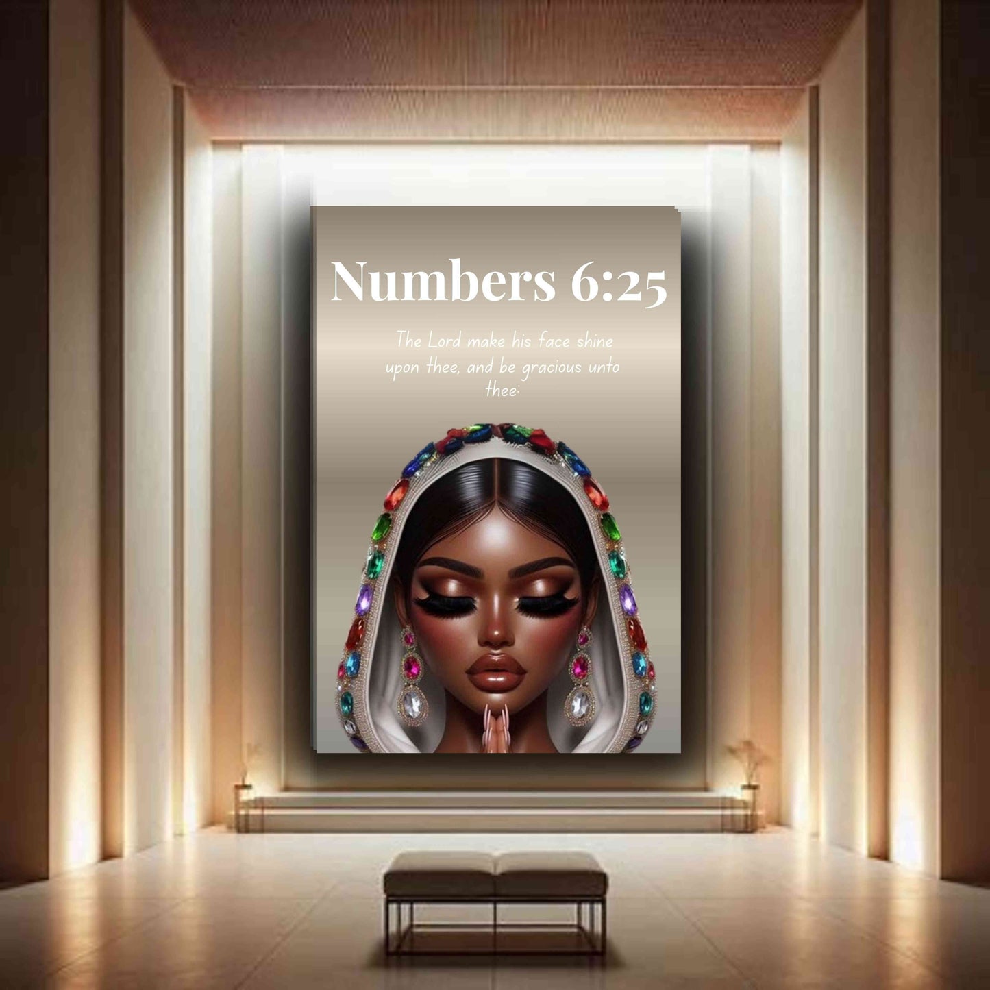 Virtuous Woman Collection - Numbers 6:25 - Christian Wall Art, Faith Home Décor
