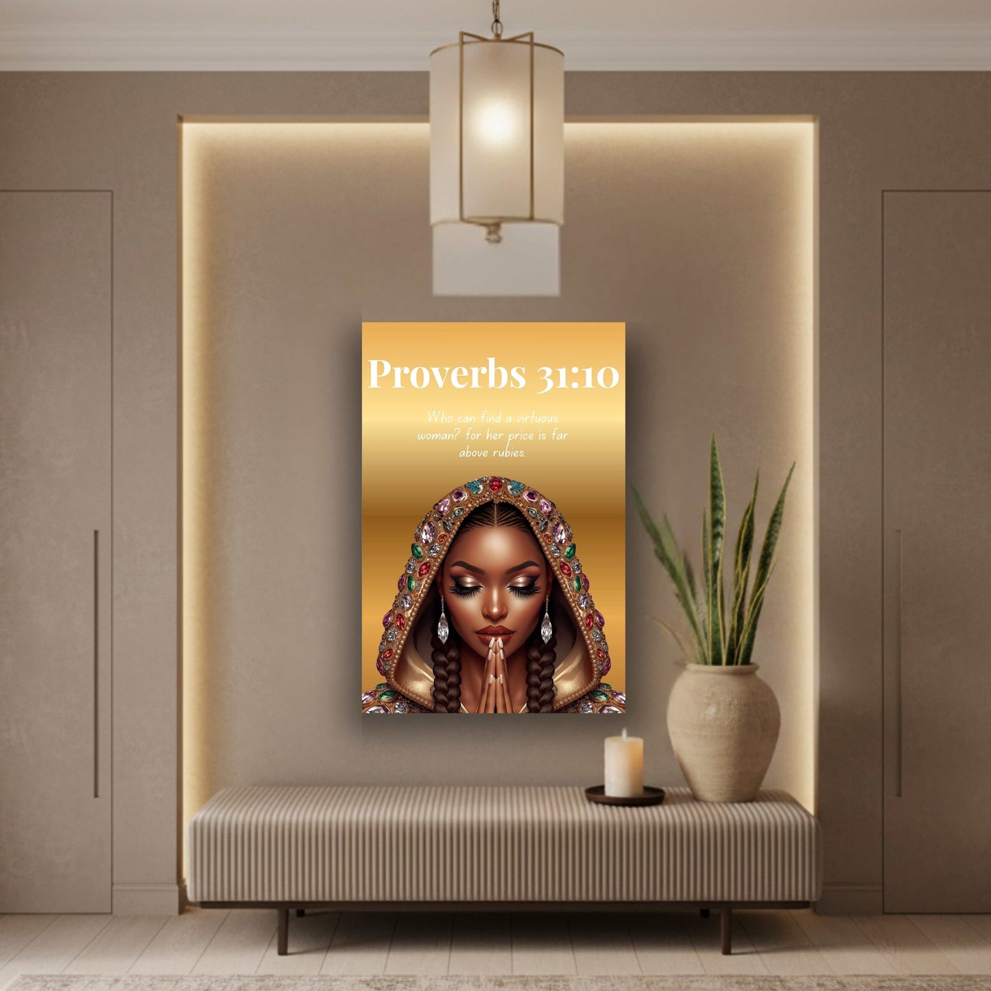 Virtuous Woman Collection – Proverbs 31:10 - Christian Wall Art, Gift for Women
