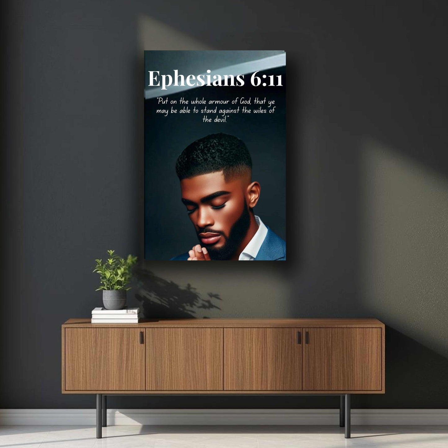 Men of Faith Collection – Ephesians 6:11 - Christian Wall Art, Gift for Men