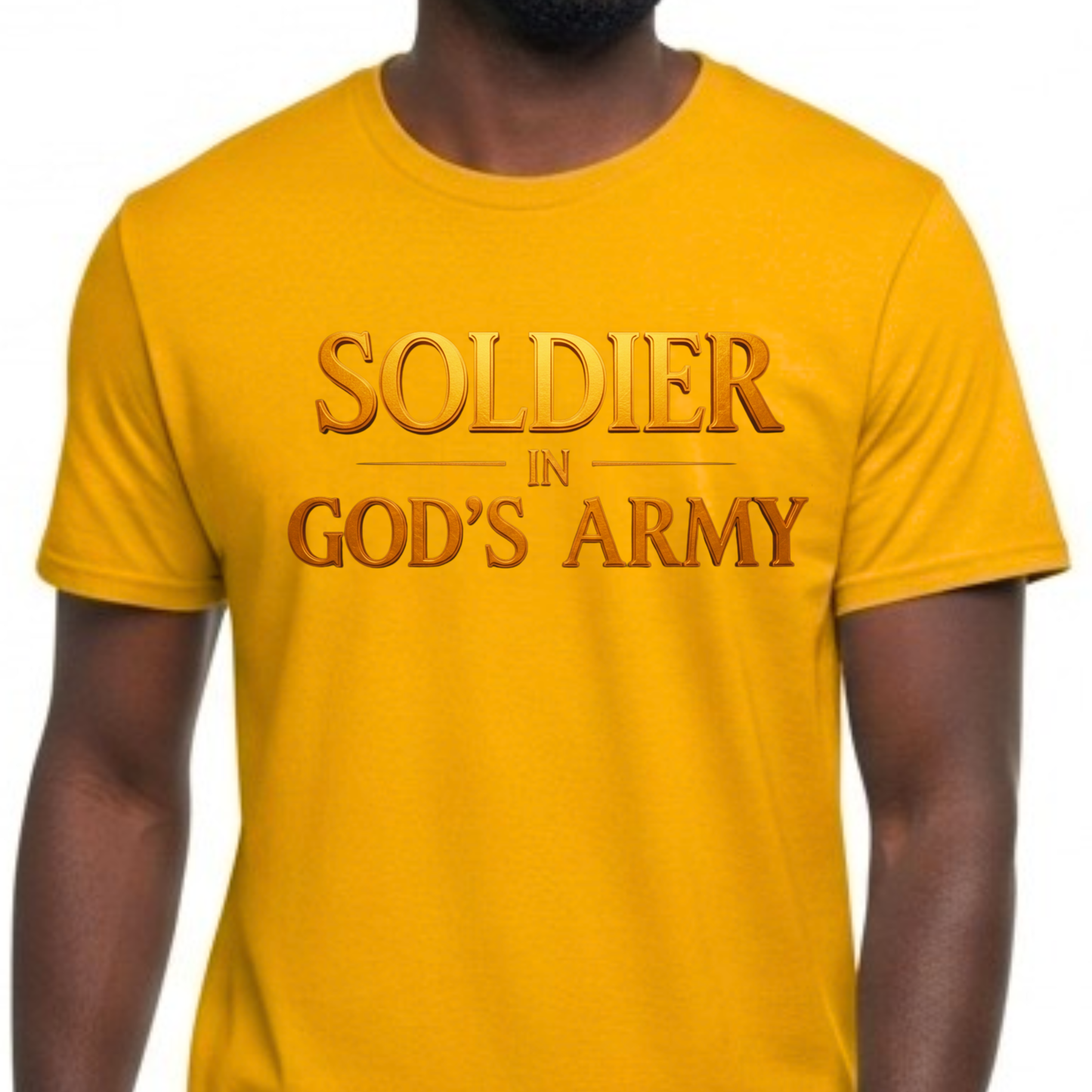 "Soldier in God’s Army" Christian Faith Men's T-Shirt