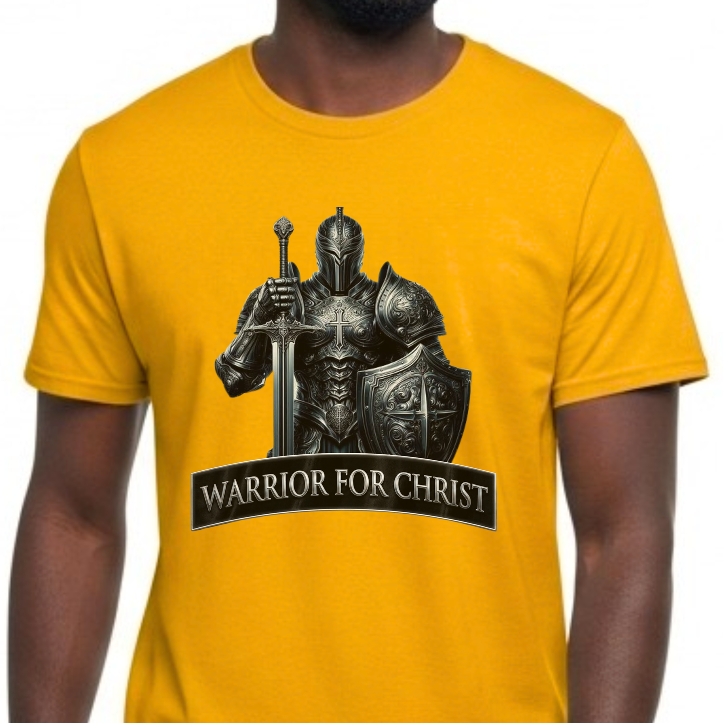 "Warrior for Christ" Christian Men's Faith Armour T-Shirt