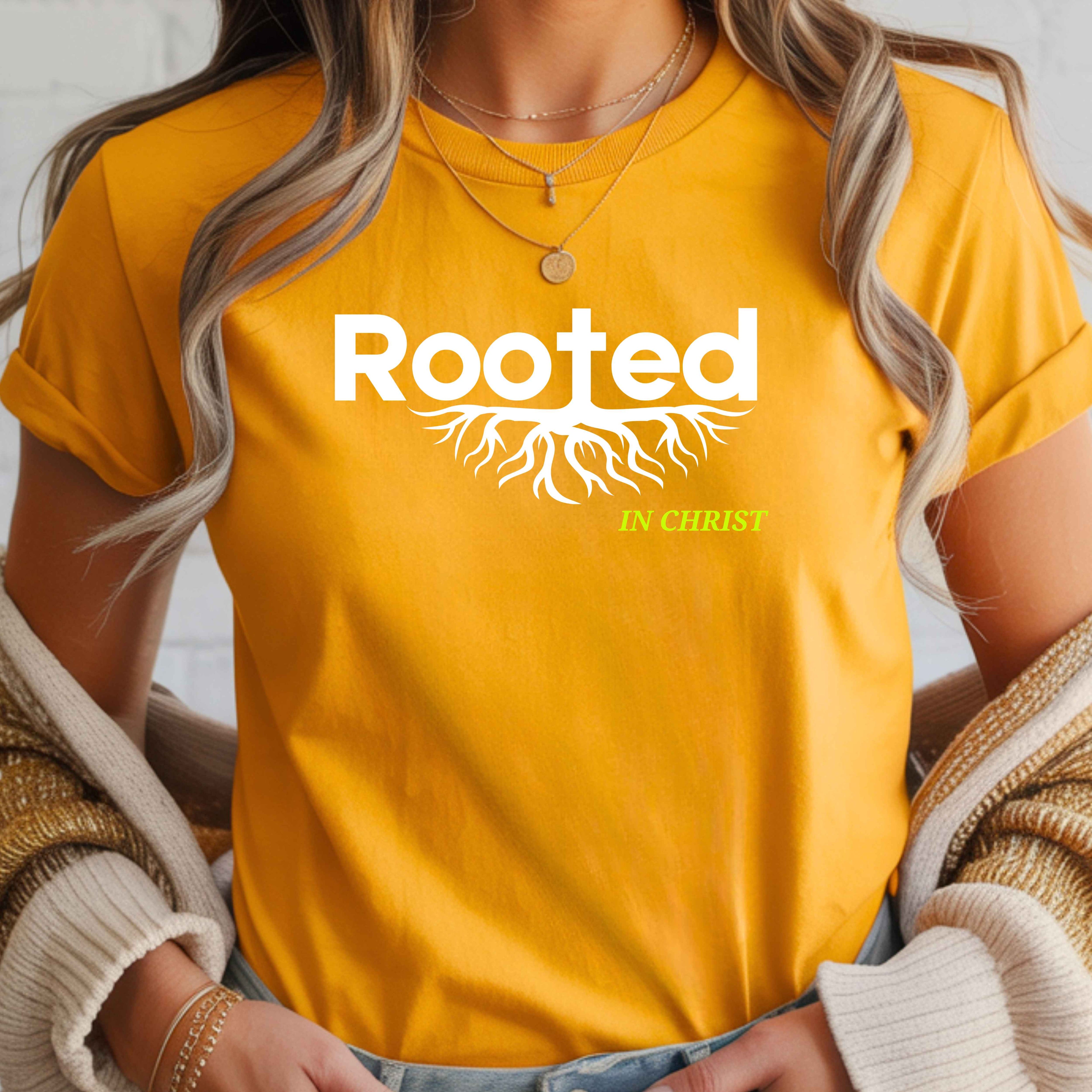 Rooted In Christ Faith Bright T-Shirt