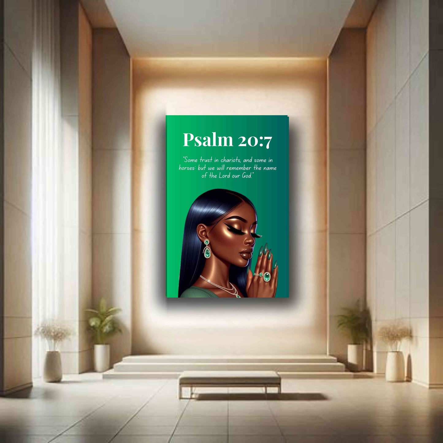 Prayer Warriors Collection – Psalm 20:7 - Christian Wall Art, Scripture Canvas Gift