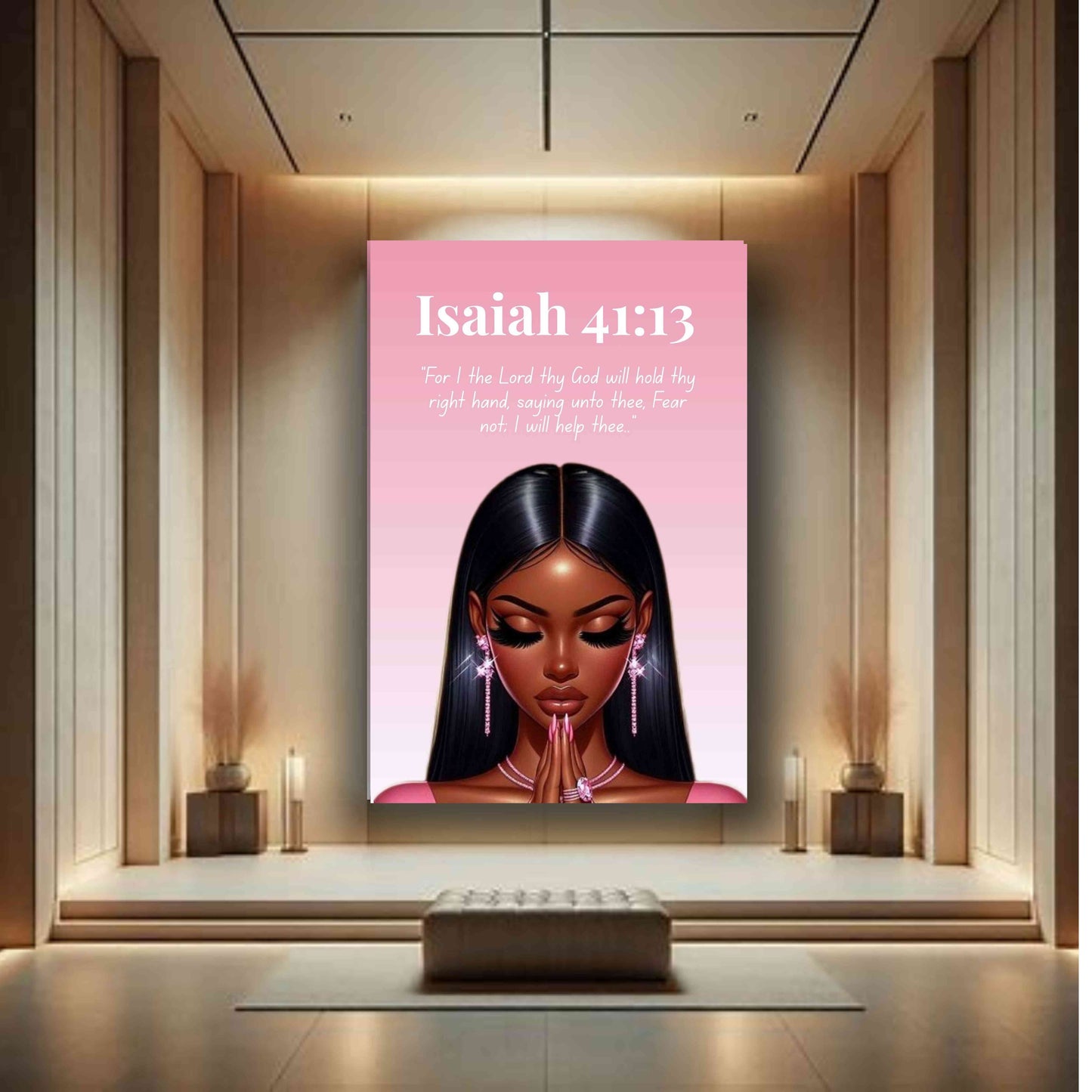 Prayer Warriors Collection – Isaiah 41:13 - Inspirational Bible Verse Wall Art