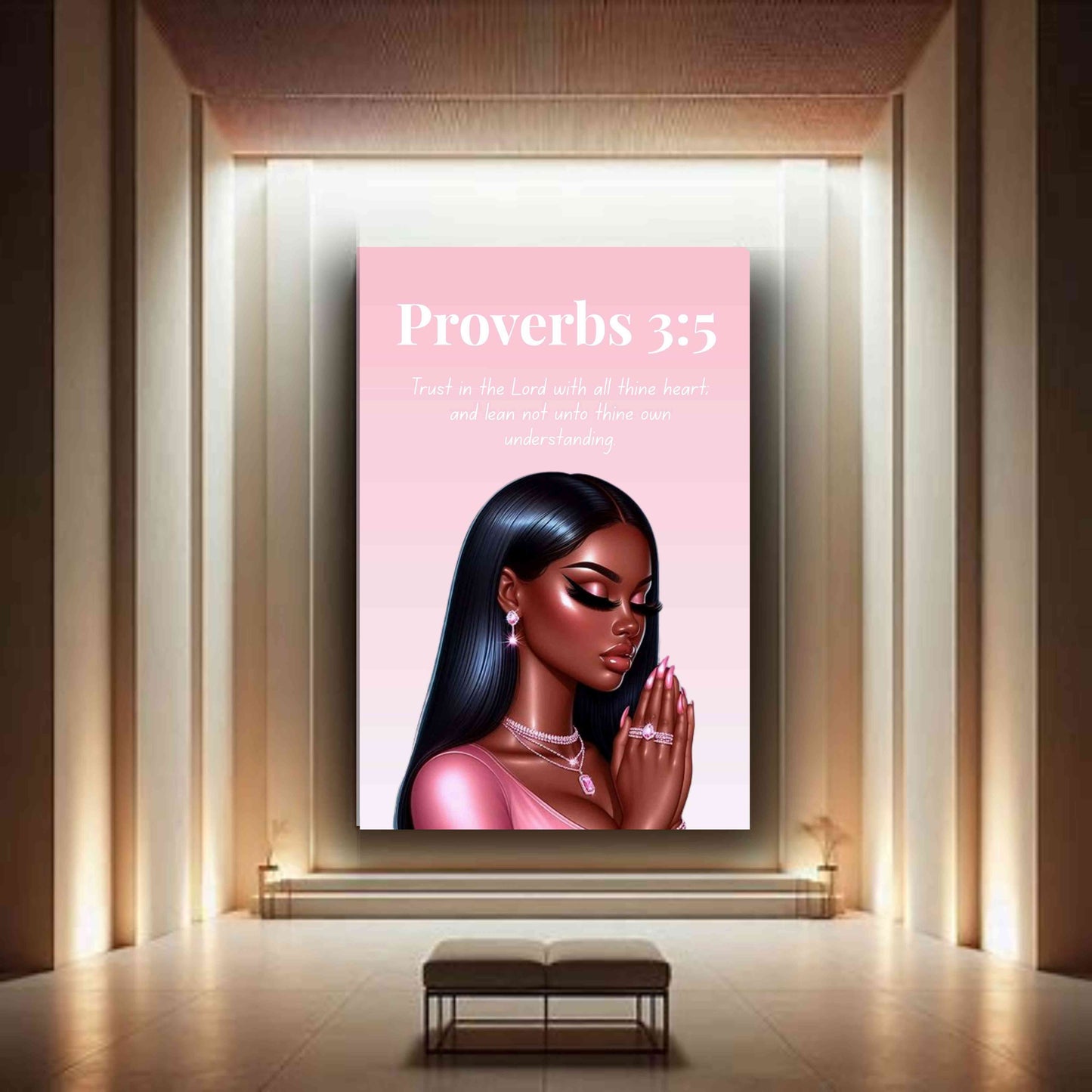 Prayer Warriors Collection – Proverbs 3:5 - Bible Verse Decor, Inspirational Wall Art