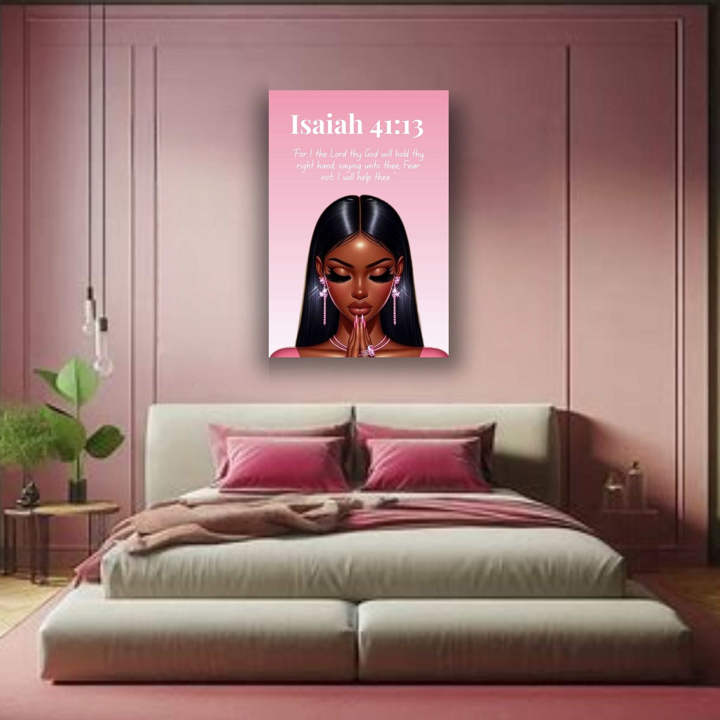 Prayer Warriors Collection – Isaiah 41:13 - Inspirational Bible Verse Wall Art