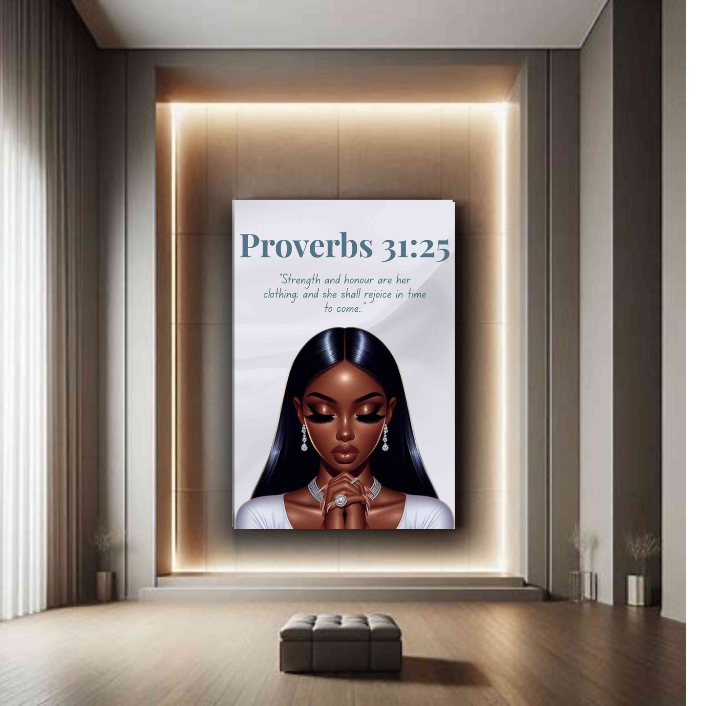 Prayer Warriors Collection – Proverbs 31:25 - Christian Wall Art, Faith Home Décor