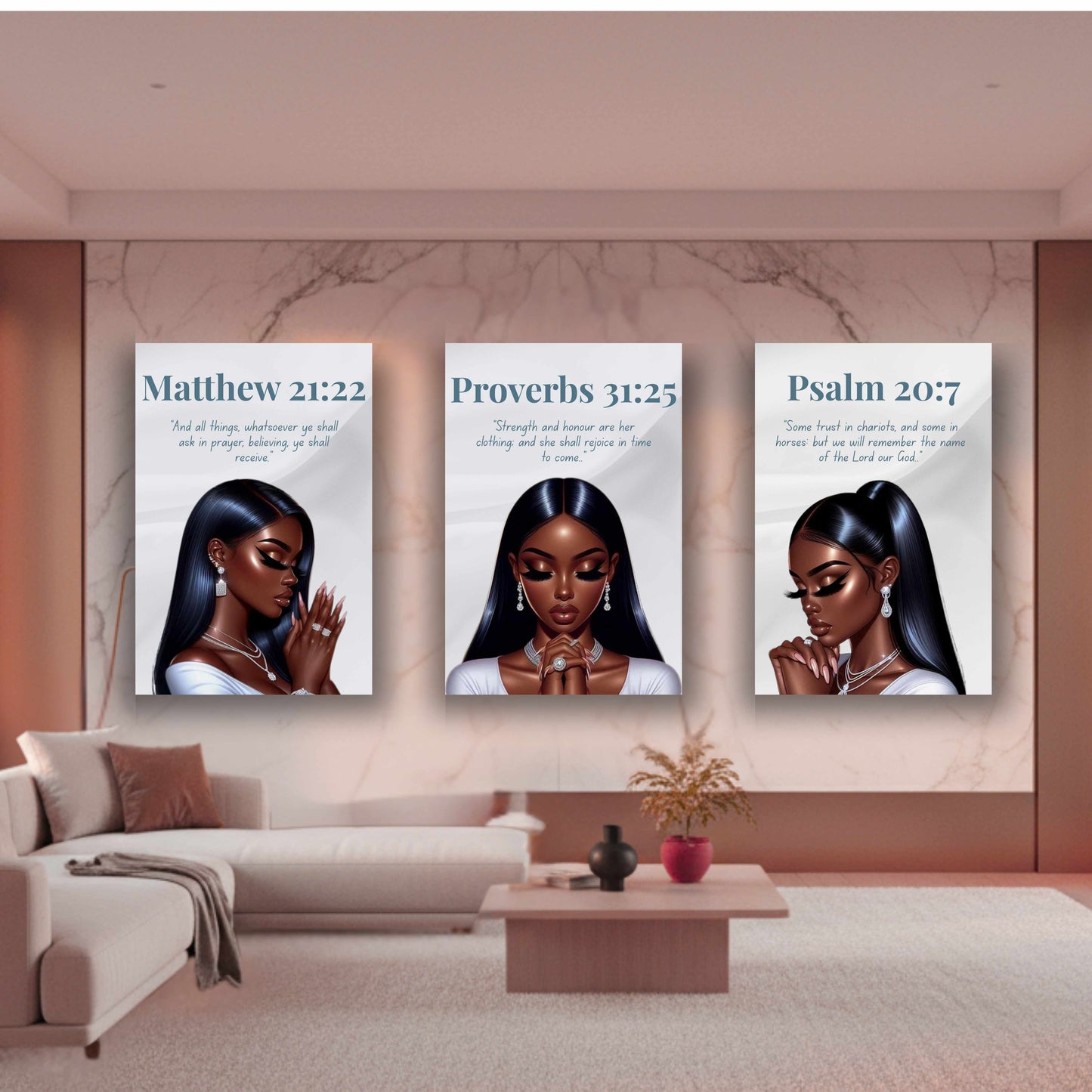 Prayer Warriors Collection – Proverbs 31:25 - Christian Wall Art, Faith Home Décor