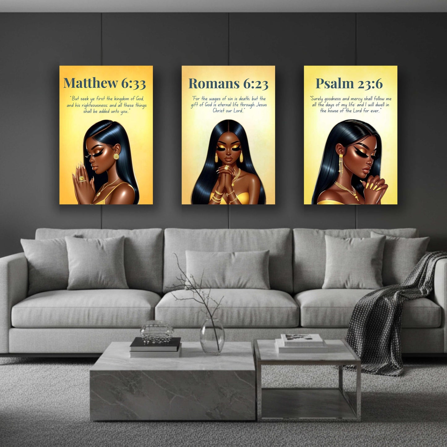 Prayer Warriors Collection – Romans 6:23 - Christian Wall Art, Inspirational Gift