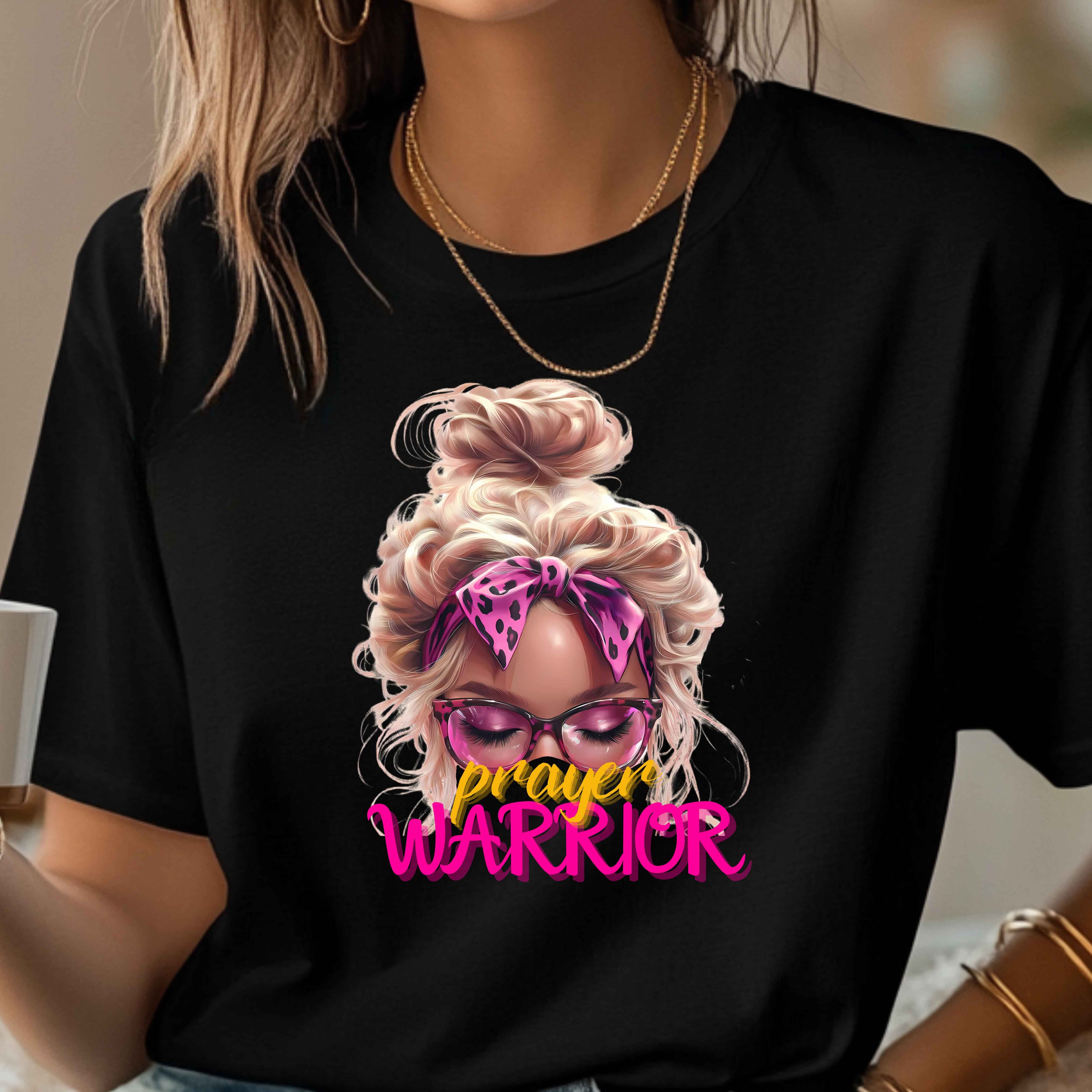 Prayer Warrior Faith Blonde T-Shirt